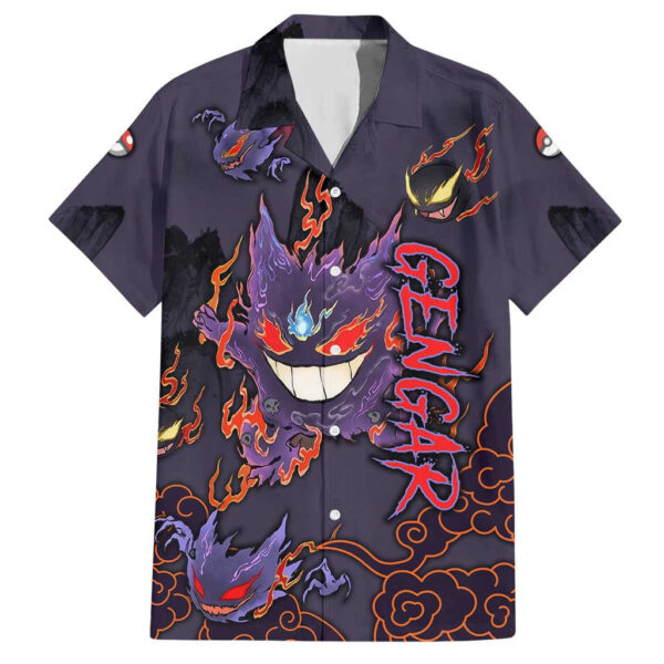 Chemise hawaïenne Ectoplasma Pokémon - Maison Otaku