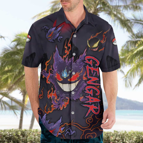 Chemise hawaïenne Ectoplasma Pokémon - Maison Otaku – Image 3