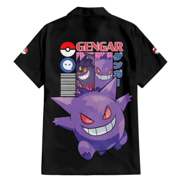 Chemise hawaïenne Ectoplasma Pokémon V3 - Maison Otaku