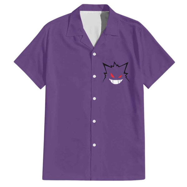 Chemise hawaïenne Ectoplasma Pokémon V4 - Maison Otaku – Image 2