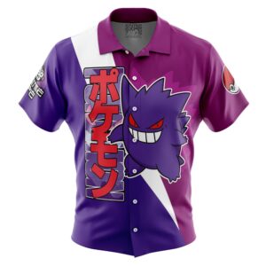 Chemise hawaïenne Ectoplasma V2 Pokémon - Maison Otaku