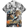 Chemise hawaïenne Genos One Punch Man style manga - Maison Otaku