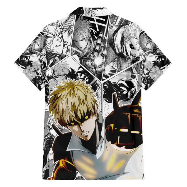 Chemise hawaïenne Genos One Punch Man style manga - Maison Otaku – Image 2
