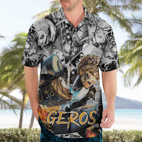 Chemise hawaïenne Genos One Punch Man style manga - Maison Otaku – Image 3