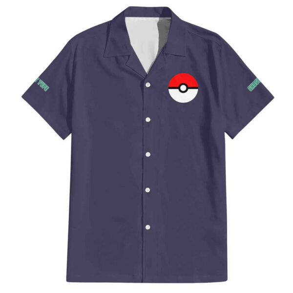 Chemise hawaïenne Pokémon type Spectre - Maison Otaku