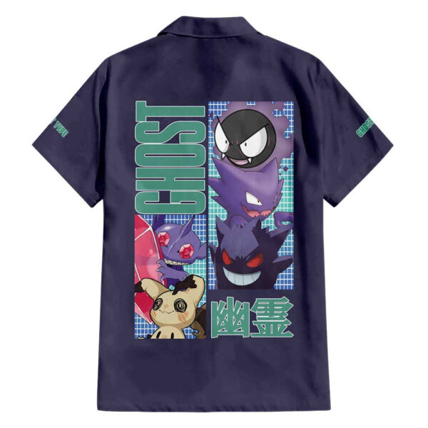 Chemise hawaïenne Pokémon type Spectre - Maison Otaku – Image 2