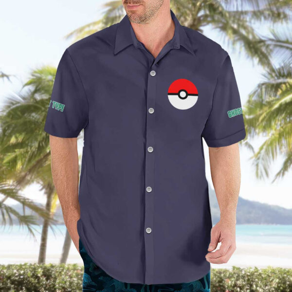 Chemise hawaïenne Pokémon type Spectre - Maison Otaku – Image 3