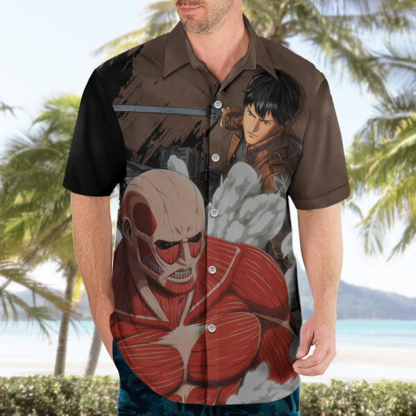 Chemise hawaïenne Titan Géant L’Attaque des Titans - Maison Otaku – Image 3