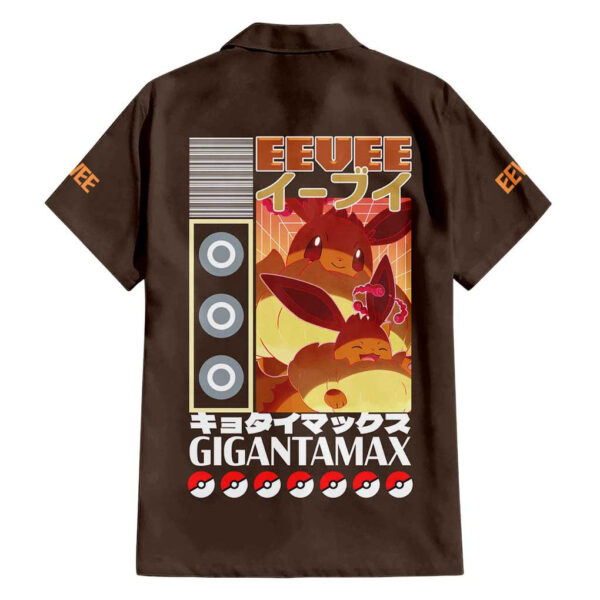 Chemise hawaïenne Évoli Gigamax Pokémon - Maison Otaku – Image 2