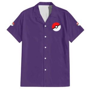 Chemise hawaïenne Ectoplasma Gigamax Pokémon - Maison Otaku