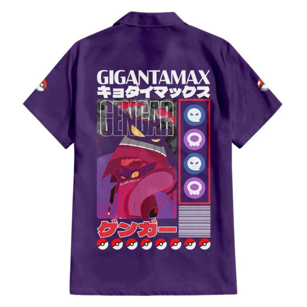 Chemise hawaïenne Ectoplasma Gigamax Pokémon - Maison Otaku – Image 2