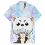 Chemise hawaïenne Gintoki et Sadaharu Gintama marbré – Maison Otaku
