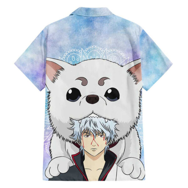 Chemise hawaïenne Gintoki et Sadaharu Gintama marbré - Maison Otaku – Image 2