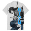 Chemise hawaïenne Giyu Demon Slayer style japonais - Maison Otaku