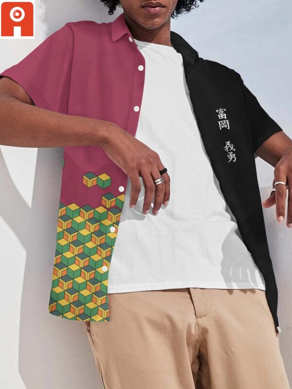 Chemise hawaïenne Giyu style mode - Maison Otaku – Image 3