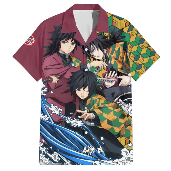 Chemise hawaïenne Giyu Demon Slayer - Maison Otaku