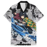 Chemise hawaïenne Giyu Tomioka Demon Slayer style manga mixé – Maison Otaku