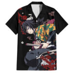 Chemise hawaïenne Giyu Tomioka Demon Slayer style japonais – Maison Otaku