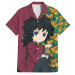 Chemise hawaïenne Giyuu Demon Slayer amusante – Maison Otaku