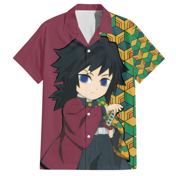 Chemise hawaïenne Giyuu Demon Slayer amusante - Maison Otaku