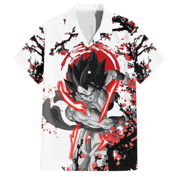 Chemise hawaïenne Gogeta Dragon Ball style japonais - Maison Otaku