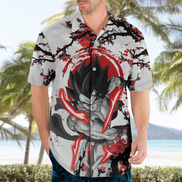 Chemise hawaïenne Gogeta Dragon Ball style japonais - Maison Otaku – Image 3