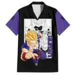 Chemise hawaïenne Gohan SSJ2 adulte Dragon Ball motif manga – Maison Otaku