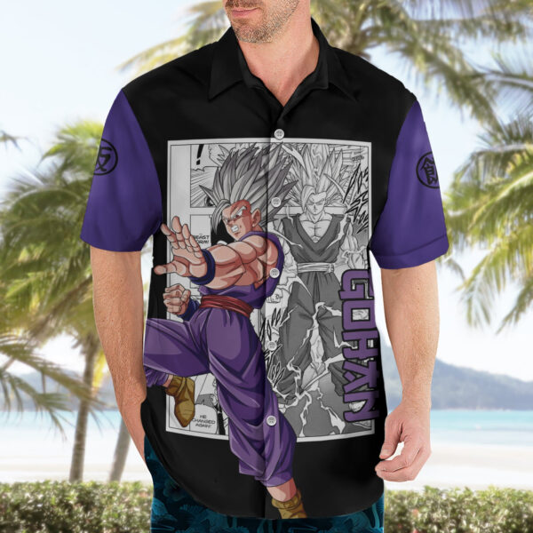 Chemise hawaïenne Gohan Beast Dragon Ball motif manga - Maison Otaku – Image 3