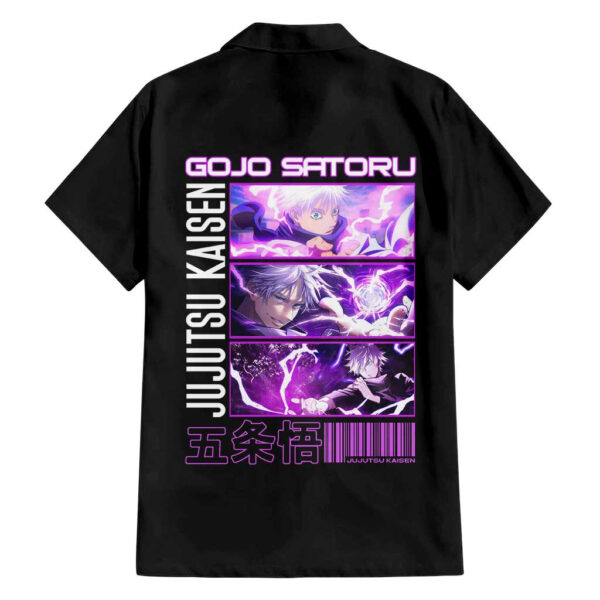 Chemise hawaïenne Gojo Satoru Jujutsu Kaisen Hollow Purple - Maison Otaku – Image 2