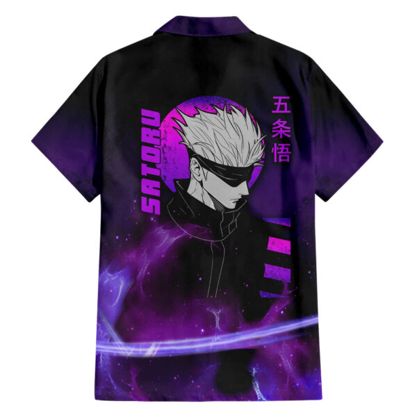 Chemise hawaïenne Gojo Satoru Jujutsu Kaisen aura galaxie - Maison Otaku – Image 2