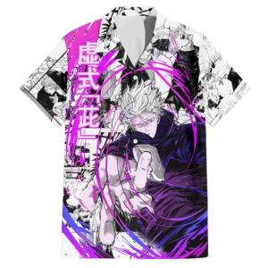 Chemise hawaïenne Gojo Satoru Jujutsu Kaisen motif manga - Maison Otaku