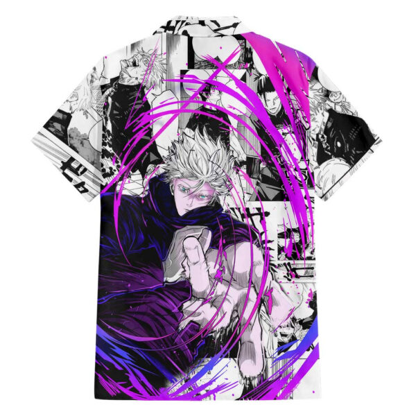 Chemise hawaïenne Gojo Satoru Jujutsu Kaisen motif manga - Maison Otaku – Image 2