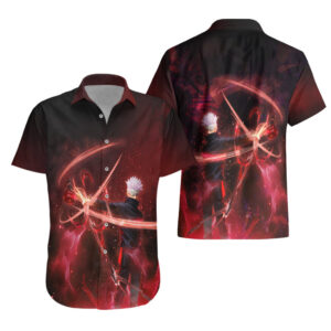 Chemise hawaïenne Gojo Satoru Jujutsu Kaisen Void Infini - Maison Otaku