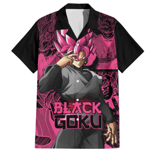 Chemise hawaïenne Goku Black Rose Dragon Ball motif manga - Maison Otaku