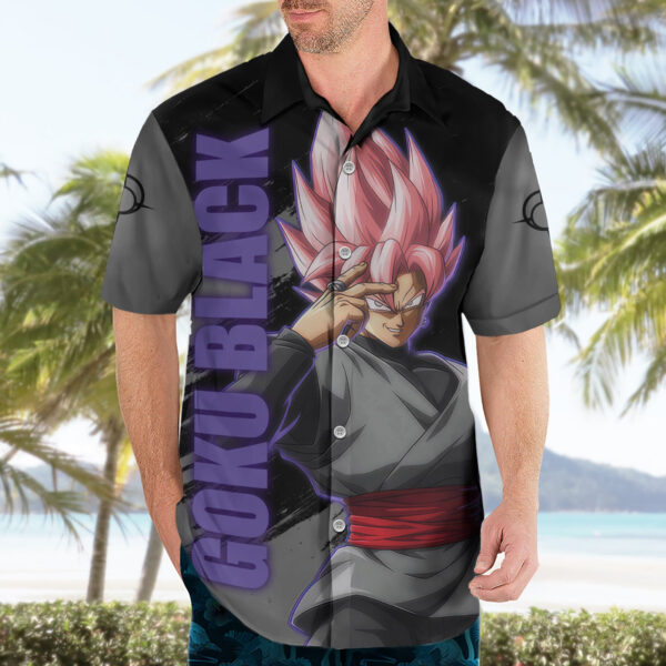 Chemise hawaïenne Goku Black Rose - Maison Otaku – Image 3