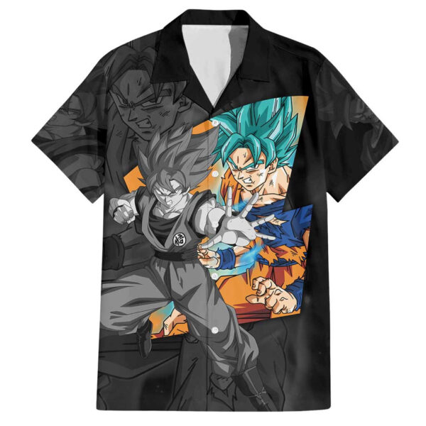 Chemise hawaïenne Goku Blue Dragon Ball - Maison Otaku