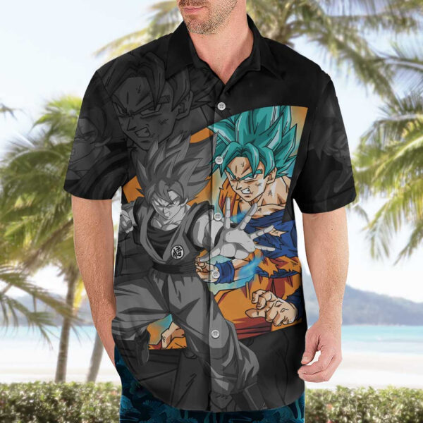 Chemise hawaïenne Goku Blue Dragon Ball - Maison Otaku – Image 3