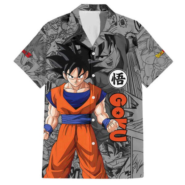 Chemise hawaïenne Goku Dragon Ball motif manga - Maison Otaku