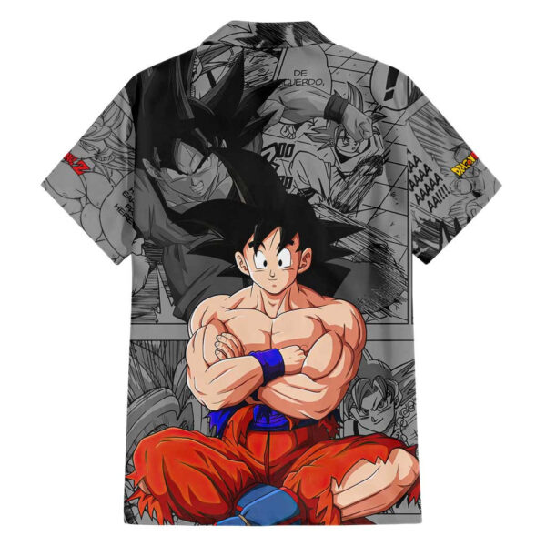 Chemise hawaïenne Goku Dragon Ball motif manga - Maison Otaku – Image 2