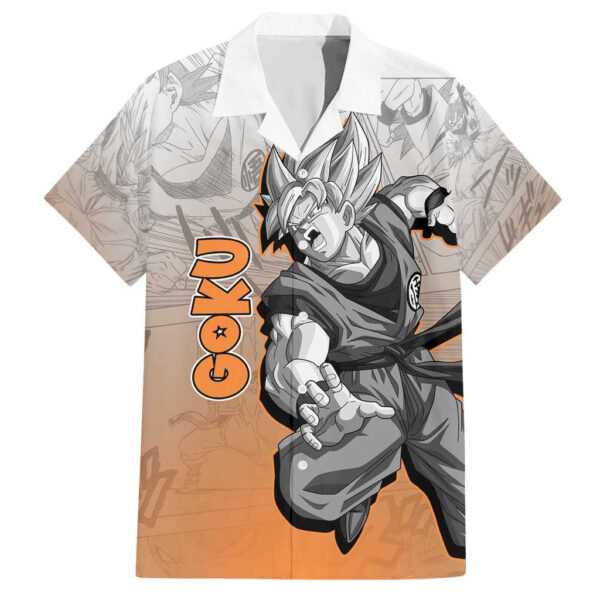 Chemise hawaïenne Goku Dragon Ball Manga - Maison Otaku