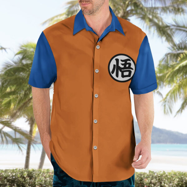 Chemise hawaïenne symbole Kanji Goku Dragon Ball - Maison Otaku – Image 3