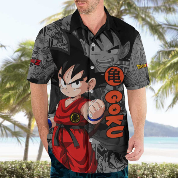 Chemise hawaïenne Goku enfant Dragon Ball Manga - Maison Otaku – Image 3