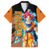 Chemise hawaïenne Goku Super Saiyan God - Maison Otaku