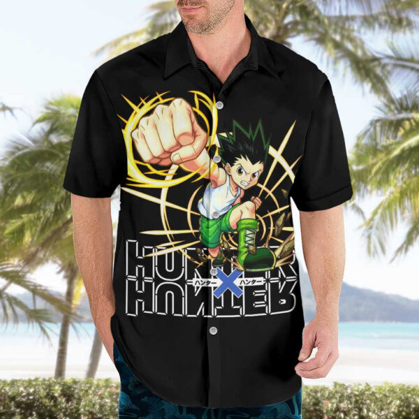 Chemise hawaïenne Gon Hunter x Hunter - Maison Otaku – Image 3