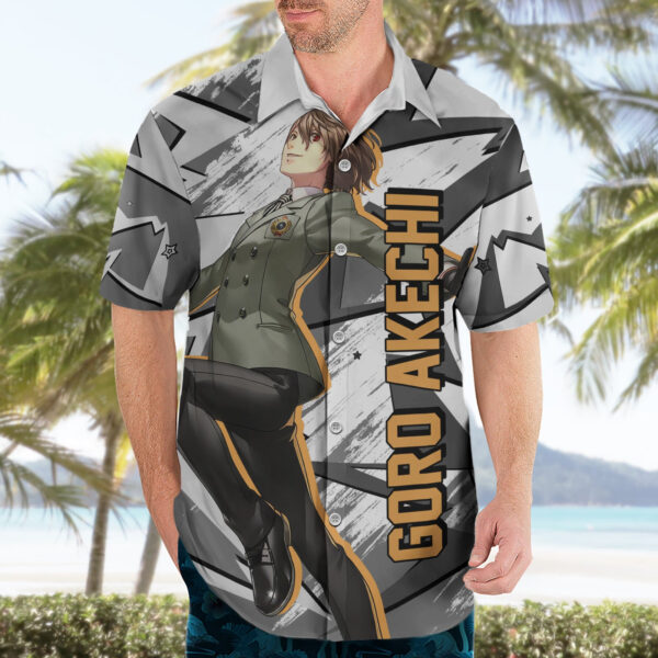 Chemise hawaïenne Goro Akechi Persona cyber style - Maison Otaku – Image 3
