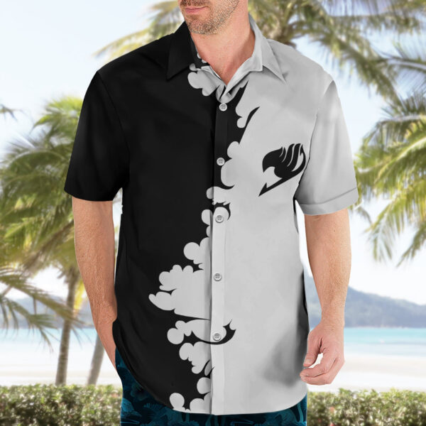 Chemise hawaïenne Gray Fullbuster Fairy Tail silhouette - Maison Otaku – Image 3