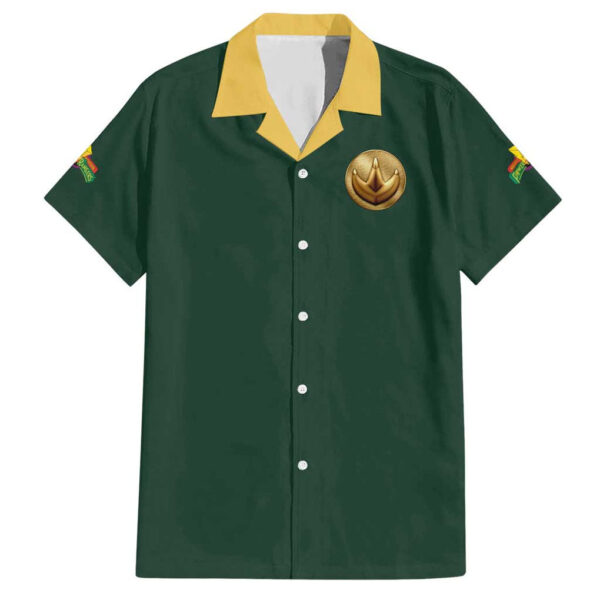 Chemise hawaïenne Ranger Vert Power Rangers - Maison Otaku