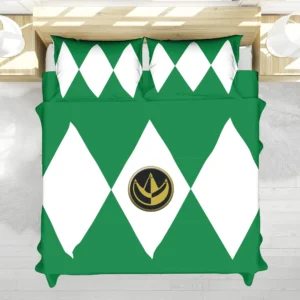 Housse De Couette Ranger Vert Mighty Morphin Power Rangers Parure de lit Ensemble De Literie