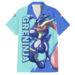 Chemise hawaïenne Greninja Pokémon Anime – Maison Otaku