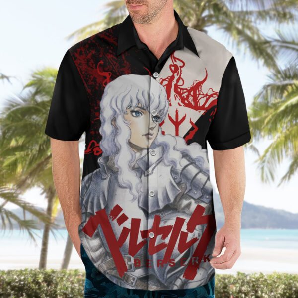 Chemise hawaïenne Griffith Berserk sang noir - Maison Otaku – Image 3